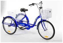 Load image into Gallery viewer, 24″ Aluminium Trike Bike Silver