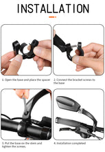 Load image into Gallery viewer, Bike Mirrors Clear Wide Range