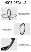 Load image into Gallery viewer, Bike Mirrors Clear Wide Range