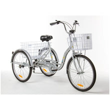 Load image into Gallery viewer, 24″ Aluminium Trike Bike Silver