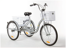 Load image into Gallery viewer, 24″ Aluminium Trike Bike Silver