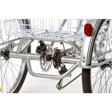 Load image into Gallery viewer, 26″ Aluminium Trike Bike Silver including FREE ASSEMBLY