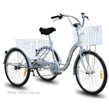 Load image into Gallery viewer, 26″ Aluminium Trike Bike Silver including FREE ASSEMBLY