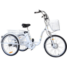 Load image into Gallery viewer, 24″ Electric Trike Bike Silver