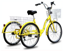 Load image into Gallery viewer, 24″ Aluminium Trike Bike Silver