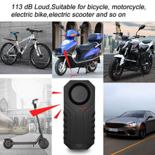 Load image into Gallery viewer, KCMYTONER 1 Pack 113dB Wireless Anti-Theft Vibration Waterproof Security Cycling Bike Alarm Motorcycle Bicycle Alarm with Remote Control