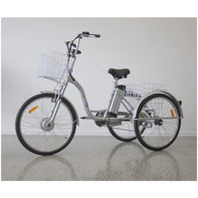 Load image into Gallery viewer, 26″ Electric Trike Bike Silver including FREE DELIVERY
