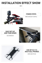 Load image into Gallery viewer, Silicone Bracket Anti-Slip Shock Absorbing Bike Motorcycle Bicycle Phone Holder
