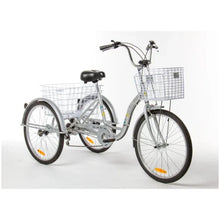 Load image into Gallery viewer, 24″ Aluminium Trike Bike Silver including FREE ASSEMBLY
