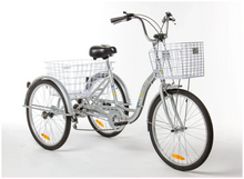 Load image into Gallery viewer, 24″ Aluminium Trike Bike Silver including FREE ASSEMBLY
