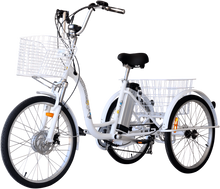 Load image into Gallery viewer, 24″ Electric Trike Bike Silver including FREE DELIVERY
