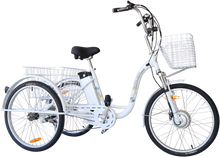Load image into Gallery viewer, 24″ Electric Trike Bike Silver including FREE DELIVERY
