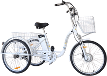 Load image into Gallery viewer, 24″ Electric Trike Bike Silver including FREE ASSEMBLY
