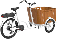 Load image into Gallery viewer, Cargo Trike Bike – White Electric including INCLUDING ASSEMBLY

