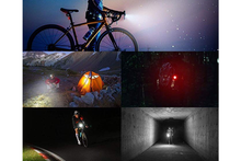 Load image into Gallery viewer, Rechargeable Bike Light Set, Super Bright LED Bicycle Lights Front and Rear, 4 Light Mode Options, 650mah Lithium Battery, Bike Headlight, Waterproof

