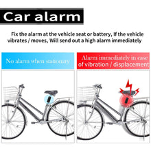 Load image into Gallery viewer, KCMYTONER 1 Pack 113dB Wireless Anti-Theft Vibration Waterproof Security Cycling Bike Alarm Motorcycle Bicycle Alarm with Remote Control
